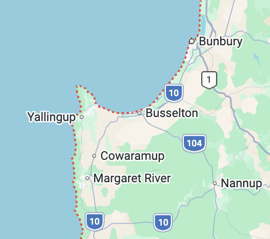Service area map